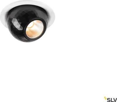 Produktbild von SLV 1010354 DYSKO, Deckeneinbauleuchte, rund, PHASE, 2700K, 6.4 W, 36°, weiß / schwarz