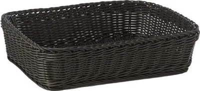 Produktbild von APS 50712 Korb PROFI LINE, 40 x 30 cm, Höhe 10 cm, Polypropylen, Bäcker-Maß, schwarz