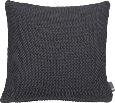 Produktbild von Pichler Baumwollgestrick uni Kissenhülle 2er Set 40 x 40 cm LOLA Rechteck grau