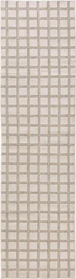 Produktbild von benuta In- & Outdoor Teppich Kaleo Creme/Beige 70x200 cm Teppich Wohnzimmer Outdoorteppich Läufer Modern Kurzflor Skandinavisch