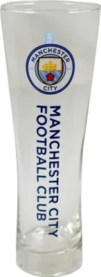 Obrázek produktu pro Manchester City FC Wordmark Football Crest Design Peroni Pint Glass SG10703 (One Size) (Transparent)