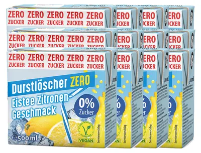 Image de Thé glacé désaltérant Citron Zéro Plaisir sans sucre 500ml Pack de 12