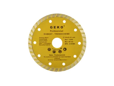 Immagine prodotto di Disco diamantato TURBO 125 mm x 8 mm x 22,2 mm 09109