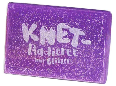 Produktbild von Glitzer Knet-Radierer, leicht formbar durch Handwärme für kreative Knet-Aktionen