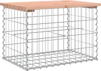 Produktbild von vidaXL Gartenbank aus Gabionen 63x44x42 cm Massivholz Douglasie
