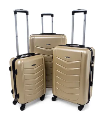 Produktbild von RGL 520 Kofferset Trolleyset ABS+ Hardcase 3-teilig 3in1 XXL XL L Farbe: Champagne