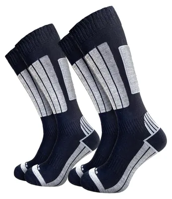 Imagen del producto de Calcetines de esquí para hombre - Con forro - 20 % lana - Pack de 4 pares