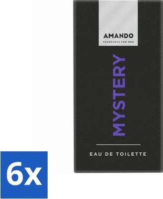 Imagen del producto de Amando Mystery Eau de Toilette, 50 ml - Paquete económico - 6 unidades