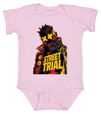 Obrázek produktu pro Street Trial, cyberpunk, punk rock, městské oblečení, Japonsko, styl Y2K, dětská body, růžová barva, velikost 0/3