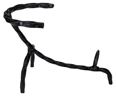 Trinkhornständer aus Schmiedeeisen, 0,5–1 l, schwarz