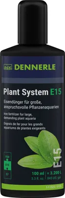 Produktbild von Dennerle Plant System E15, 100 ml - Flüssiger Eisendünger speziell für Wasserpflanzen