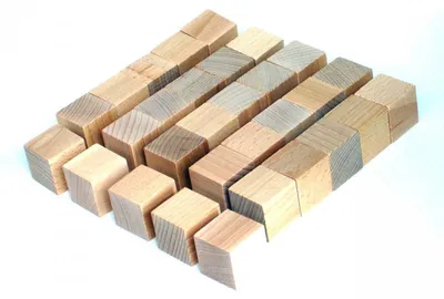 Produktbild von Würfel Buche natur vollkantig 30mm, 30 Stück