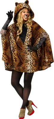 Produktbild von Cape Leopard Überwurf Raubkatze Katze Karneval Fasching Kostüm unisize