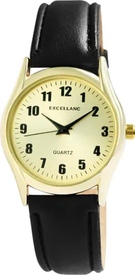 Produktbild von Excellanc Herrenuhr mit Kunstlederions-Armband, Ø 36 mm