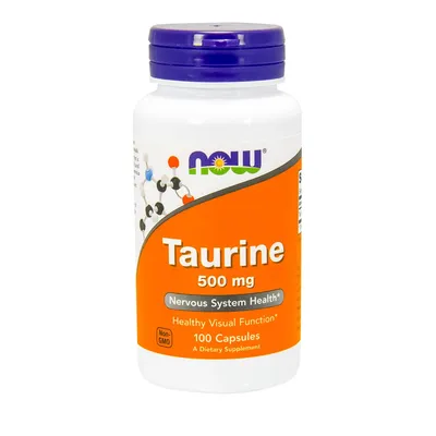 Produktbild von NOW Foods - Taurin, 500mg, 100 Kapseln