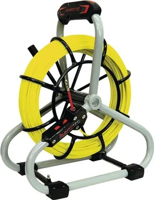 Produktbild von RUNPOTEC Glasfaserstab 60m, Ø 4,5mm, Profi-Set RTG, Ø 6mm, Haspel Ø 330mm, 1 Stk.