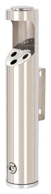 Runder Wand-Aschenbecher aus Edelstahl VB 659968