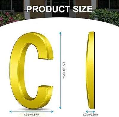 Produktbild von Famanu Hausnummer 7 x 5 x 1 cm - 3D Design, selbstklebend