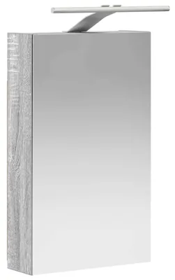 Produktbild von Badezimmerspiegelschrank Graues Sonoma 30 x 10,5 x 50 cm