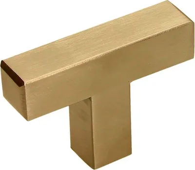 Produktbild von GS86 Knopf, gebürstetes Gold