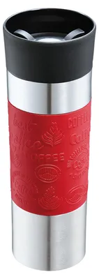 Productafbeelding van CILIO geïsoleerde drinkbeker Viaggio, 500 ml, diameter 8 cm, hoogte 22,5 cm, rood