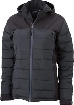 Produktbild von James & Nicholson Ladies Outdoor Hybrid Jacket JN1049 Gr. M black