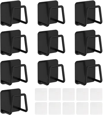 Produktbild von Schwammhalter 10 Stk., Edelstahl, schwarz, für Küche