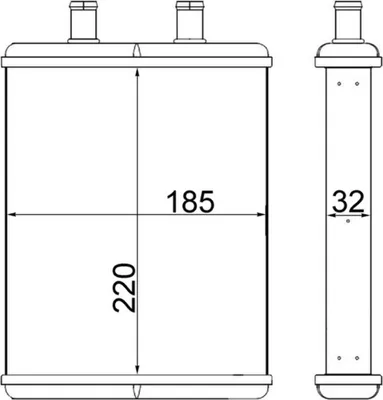 Produktbild von MAHLE AH 2 000S Wärmetauscher Innenraumheizung Kühler für IVECO DAILY IV Kasten/Kombi Daily IV Pritsche / Fahrgestell DAILY V Kasten/Kombi
