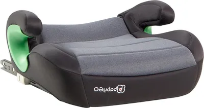 Imagen del producto de Elevador de asiento para niños - Elevador para asientos de coche - Viaje seguro - Normativa i-size - 135-150 cm - Gris