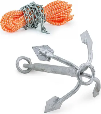 Produktbild von Anker-Set aus Wurfanker 6 kg + Leine mit Kettenvorlauf