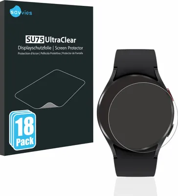 Produktbild von 18x Für Samsung Galaxy Watch 4 (40mm) Schutzfolie Savvies Displayschutz Display Schutz Folie Klar Transparent