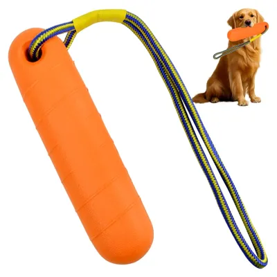 Produktbild von Hundespielzeug Wasserspielzeug Schwimmend aus EVA mit Nylonseil für mittelgroße und große Hunde, 22 cm