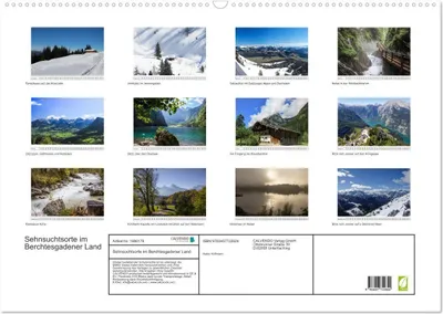 Produktbild von Sehnsuchtsorte im Berchtesgadener Land (Wandkalender 2026 DIN A2 quer), CALVENDO Monatskalender