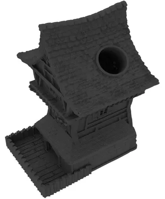 Produktbild von 3D Würfelturm Rogue schwarz für Tabletop & Rollenspiele