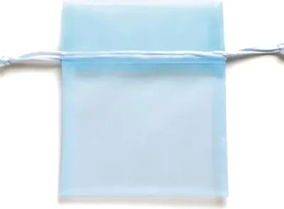 Immagine prodotto di Sacchetto di organza 10x12,5 cm 5 pezzi, azzurro - ricambio per 6 3825 014