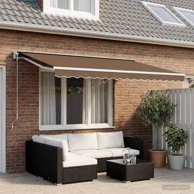 Produktbild von PUEAZU Ersatzvolant für Markise für 6 m Beige Polyester - Garten-Sonnenschutz Zubehör &14689