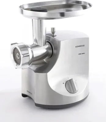 Immagine prodotto di Tritacarne KENWOOD MG700, 2000 W, 3 kg/min, 3 griglie, 2 insaccatrici, alluminio spazzolato