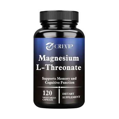 Produktbild von Magnesium L-Threonate 2000 mg (120 Kapseln) Nahrungsergänzungsmittel, Gehirn, Gedächtnis, Fokus, kognitive Funktion