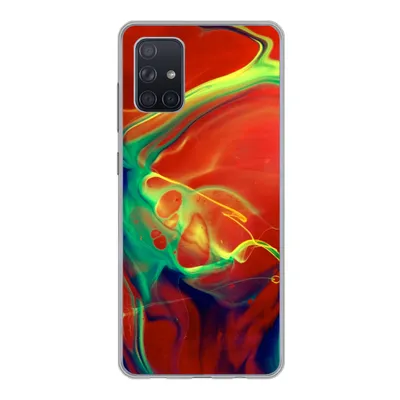 Produktbild von MuchoWow® Handyhülle Schutzhülle Hülle für Samsung Galaxy A51 Kunst - Tinte - Farben - Psychedelisch Silikon Softcase Handy Hülle - Schutzabdeckung