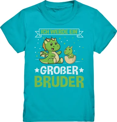 Produktbild von Ich werde ein Großer Bruder Dinos Shirt – Swimming Pool / 152/164 (12-14)