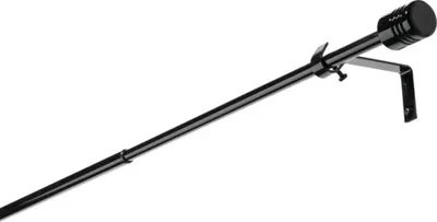 Obrázek produktu pro Teleskopická garnýž sada válec kovová Ø 13/16 mm 200-300 cm černá