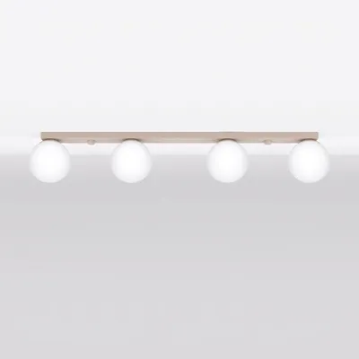 Produktbild von Deckenleuchte YOLI 4 taupe 4xG9 8W Stahl/Glas 14.5x12x88cm Sollux Lighting