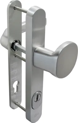 Produktbild von Schmalrahmen Schutzbeschlag SRG 9849 Kn-Dr 92mm ES2 mit ZA Türdrücker Türklinke