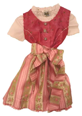 Produktbild von Festliches Kinder Dirndl mit Bluse & Trachtenschürze Gr. 68 - 164
