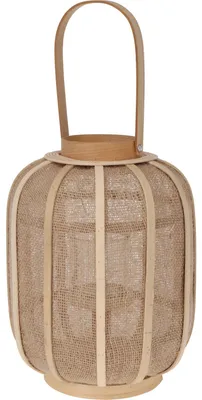 Obrázok produktu pre H&S Collection Závesná lucerna Rattan 24x31 cm béžová