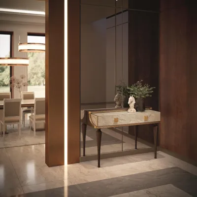 Obrázek produktu pro Moderní konzolový stolek se zásuvkami – pro více úložného prostoru a praktický design.