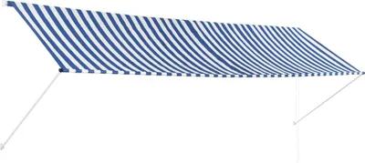 Obrázek produktu pro Zatahovací markýza modro-bílá 400 x 150 cm