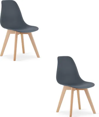 Productafbeelding van Stoel Kito, donkergrijs (set van 2)