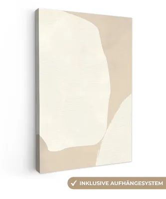Obrázek produktu pro OneMillionCanvasses® - Plátna - Béžová - Abstraktní - Moderní, nástěnné umění, nástěnné dekorace Obývací pokoj, 40x60cm