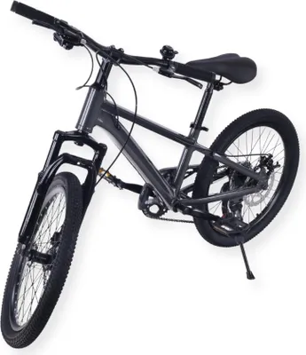 Produktbild von Buxibo - Austin-Fahrrad - Kinder-Mountainbike - Stahlrahmen - 20 Zoll - Grau